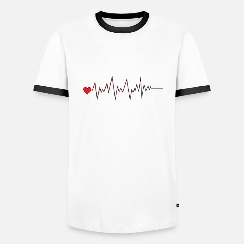 Coeurs De T-shirt contrasté Homme
