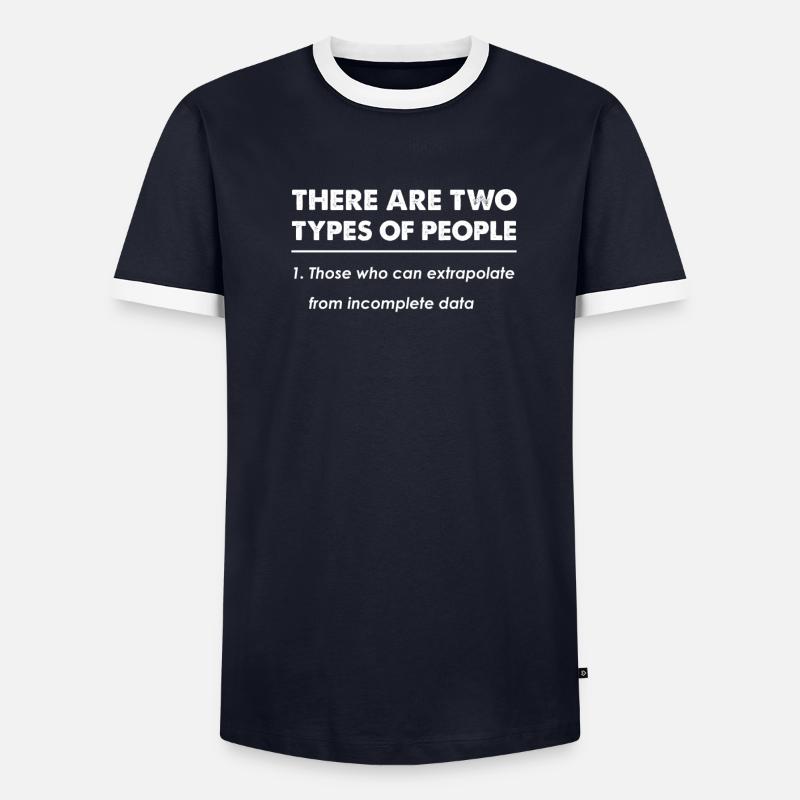 Extrapolate Data Nerd design Gave - Kontrast-T-skjorte for menn - gråmelert/svart