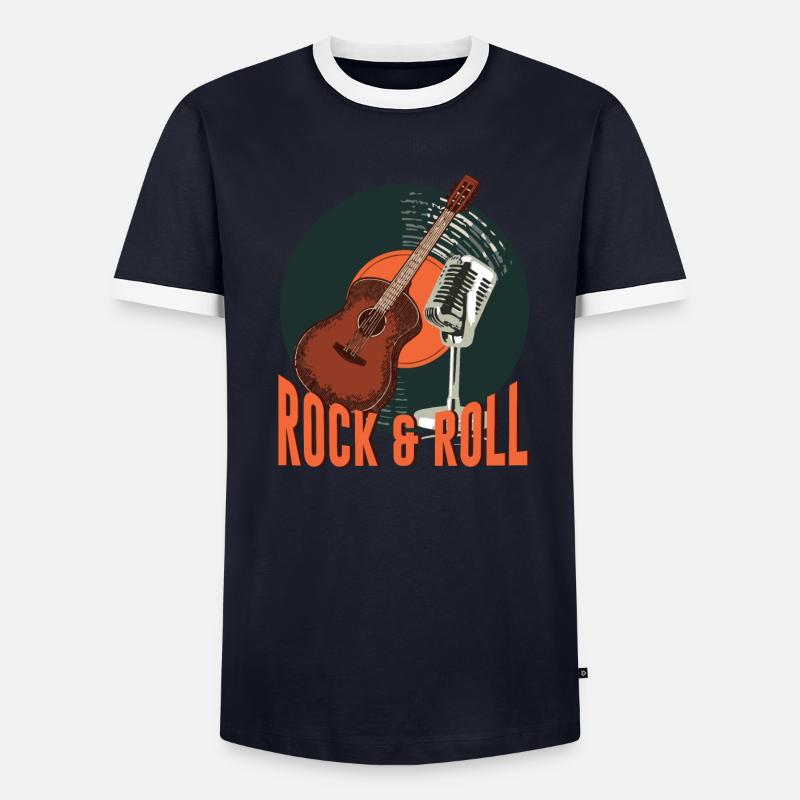 Rock and roll T-shirt contrasté Homme