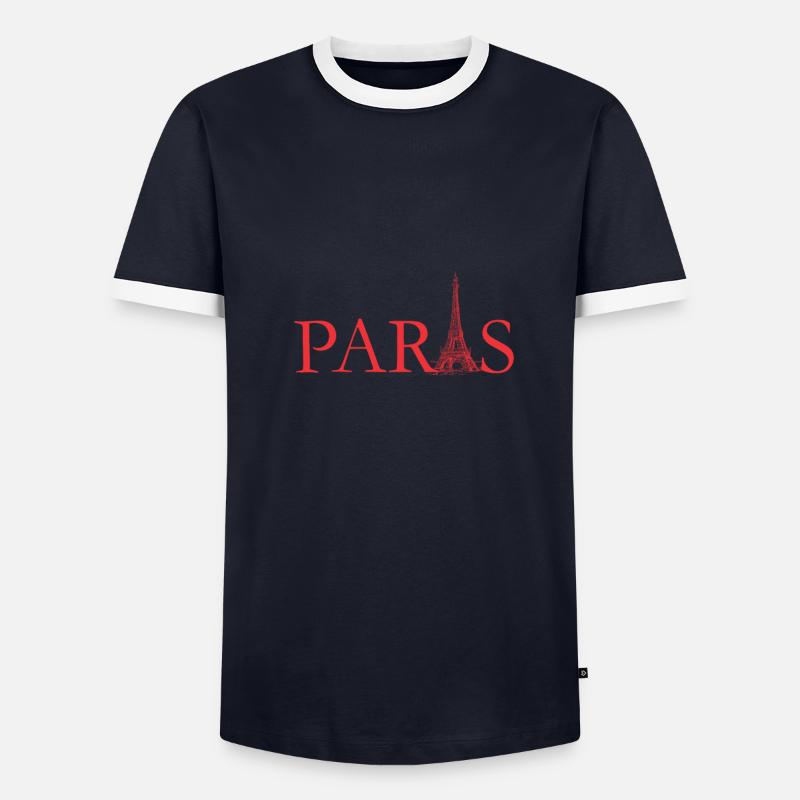 Paris T-shirt contrasté Homme