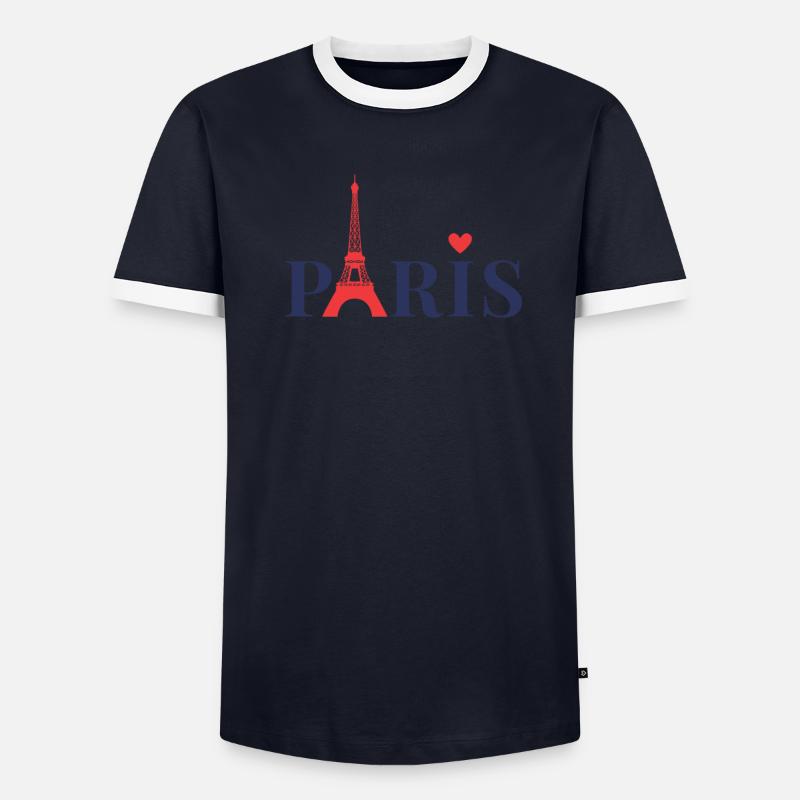Paris T-shirt contrasté Homme