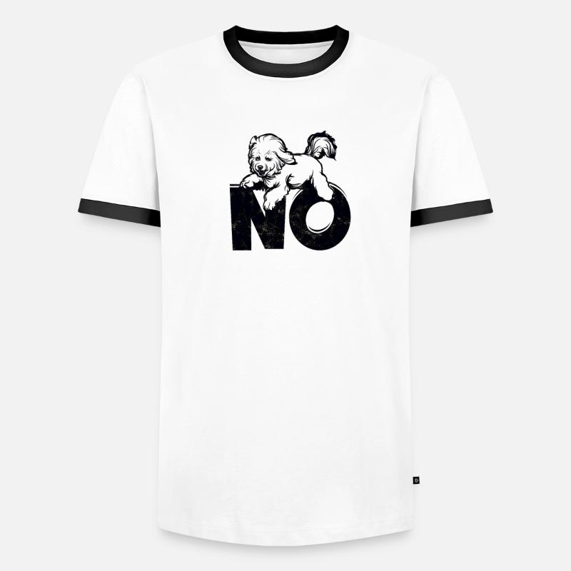 Non - blanc T-shirt contrasté Homme
