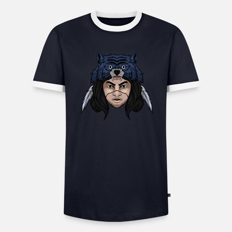 Wolf Men's Ringer Shirt