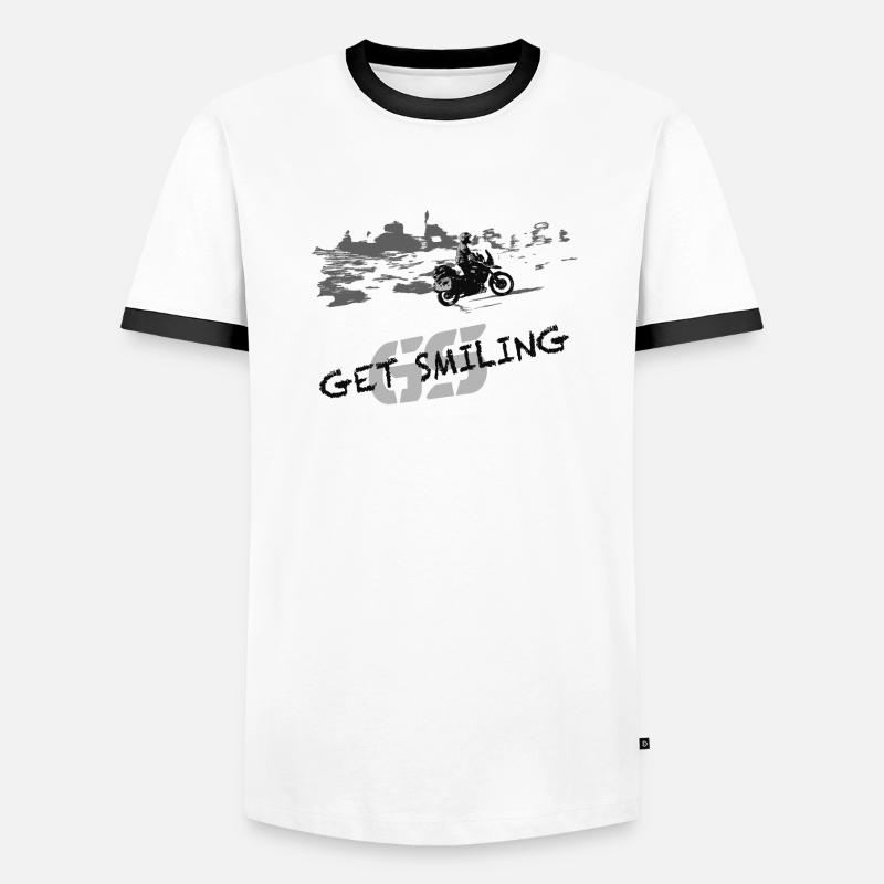 Get smiling Männer Kontrast-T-Shirt