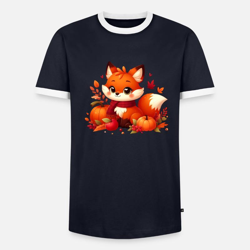 fox autumn 2 T-shirt contrasté Homme