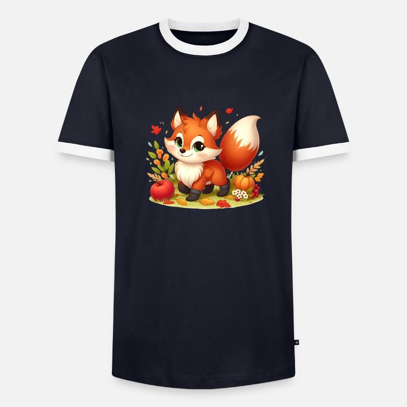 fox autumn T-shirt contrasté Homme
