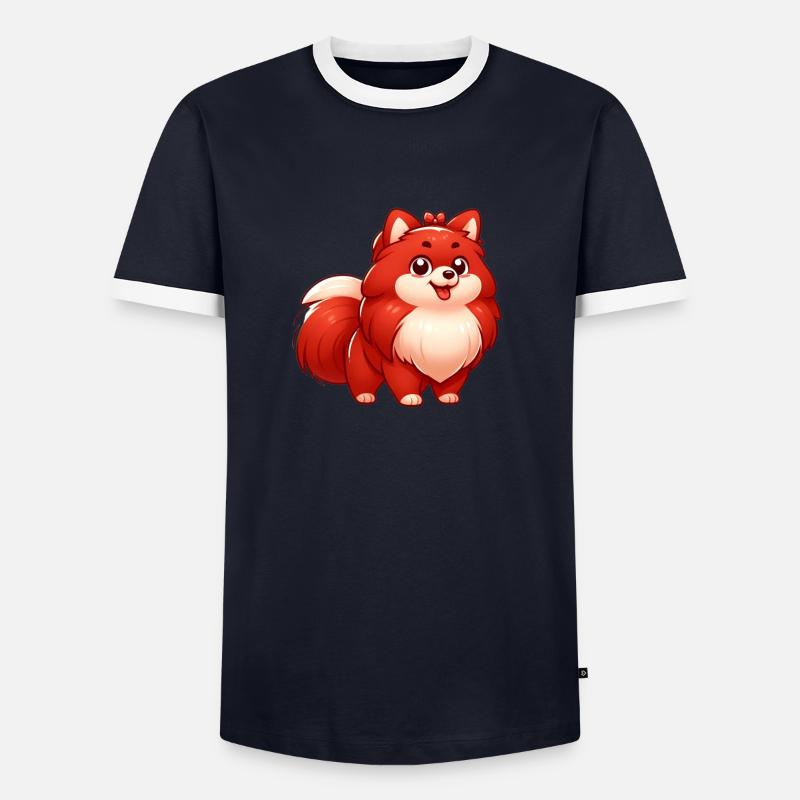 Spitz Männer Kontrast-T-Shirt