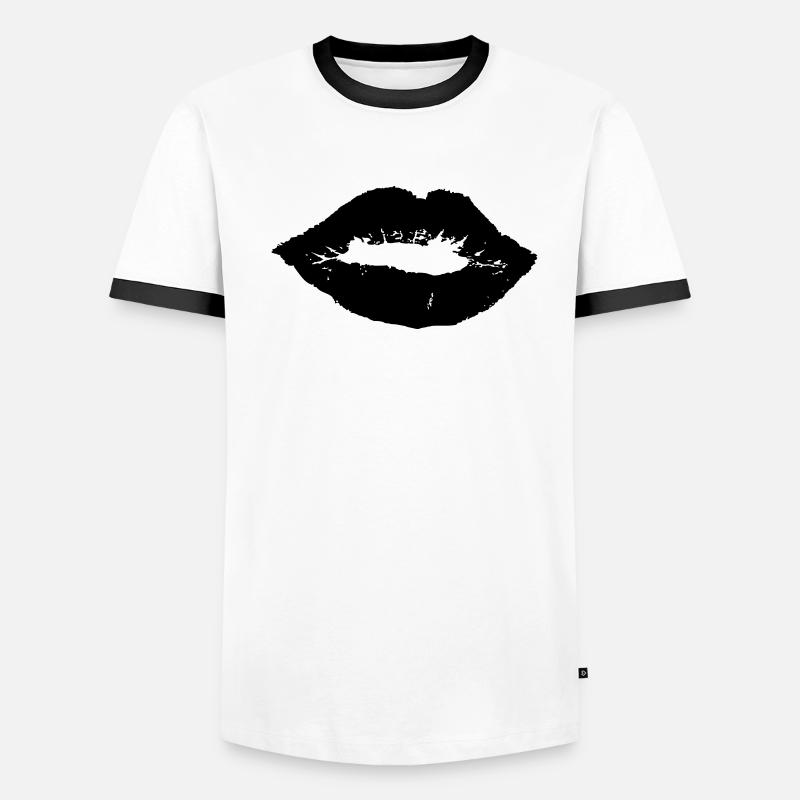 Lips Men's Ringer Shirt