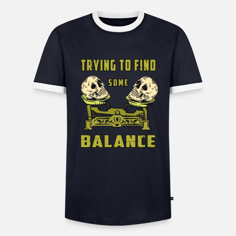 Skull Libra Men's Ringer Shirt