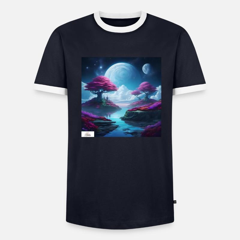 Soft & serene dreamscape Men's Ringer Shirt