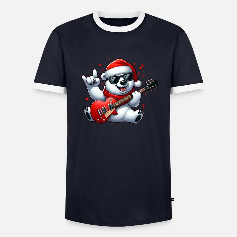 Eisbär 10 Männer Kontrast-T-Shirt