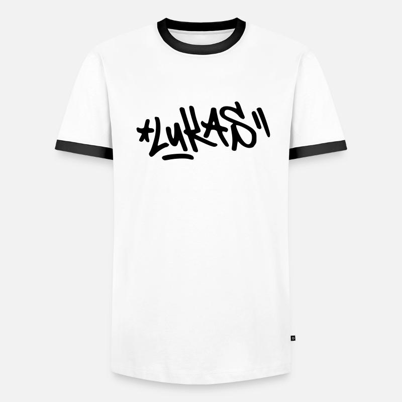 Graffiti Lukas Männer Kontrast-T-Shirt