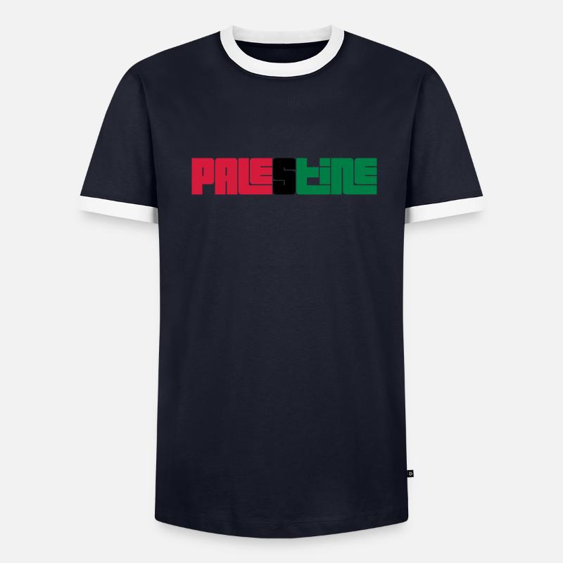 Palestine Männer Kontrast-T-Shirt