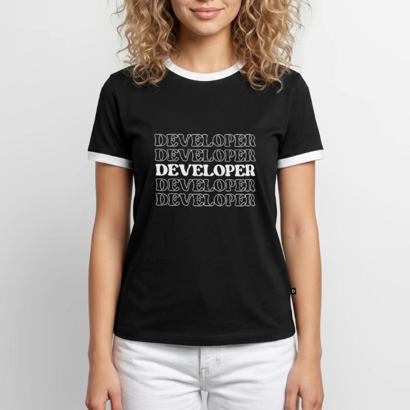 Entwickler, Programmierer, Programmierer, Programmierer, Software-Ingenieur Männer Kontrast-T-Shirt