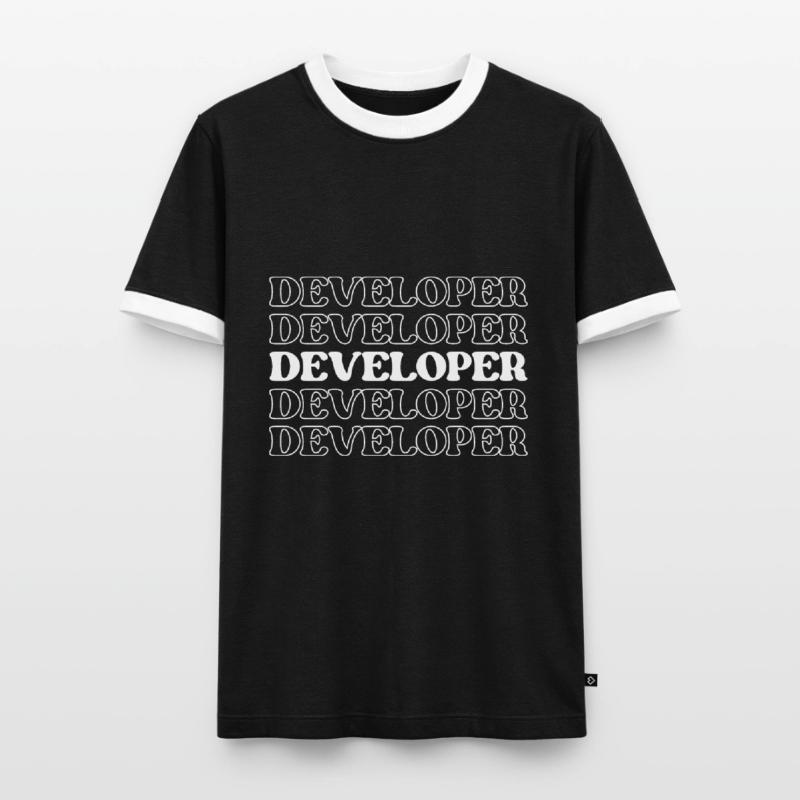 Entwickler, Programmierer, Programmierer, Programmierer, Software-Ingenieur Männer Kontrast-T-Shirt