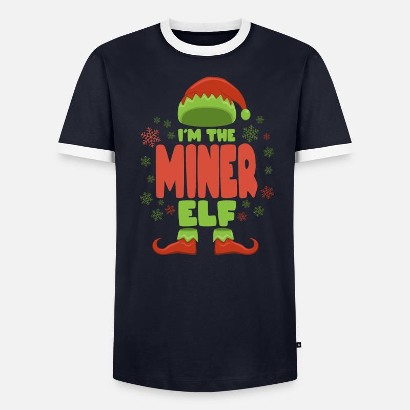 Mineurs Elfe de Noël T-shirt contrasté Homme