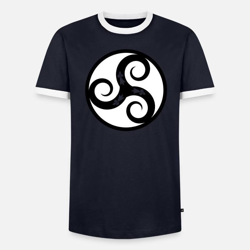 TRISKELL AUX HERMINES T-shirt contrasté Homme