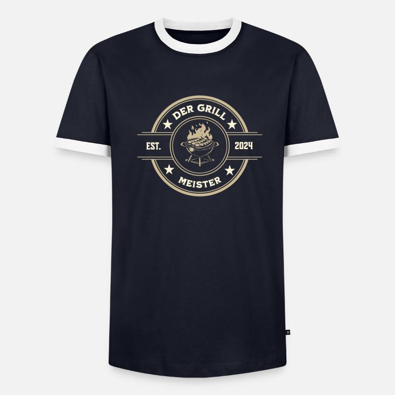 Le maître du gril T-shirt contrasté Homme