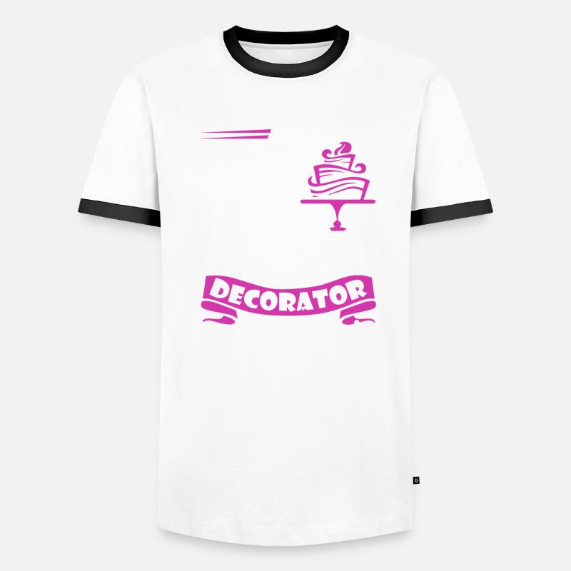 Cake Decorator Cake Decorator Dad Men's Ringer Shirt