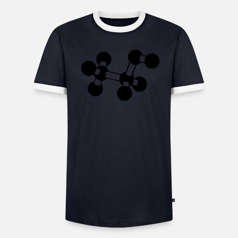alcohol molecule Men's Ringer Shirt