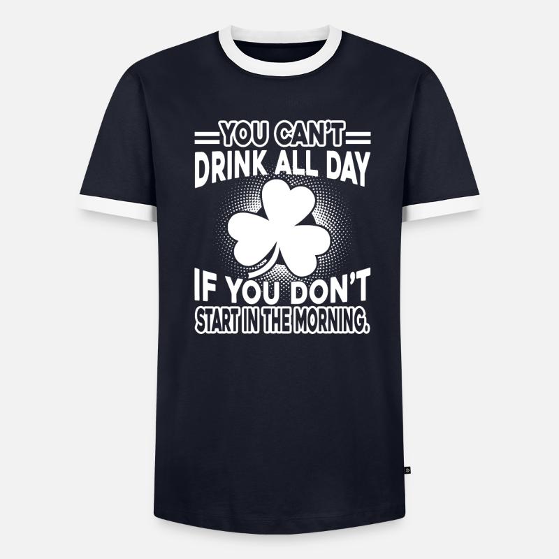 St Patrick's Day Drôle St Patrick Day T-shirt contrasté Homme