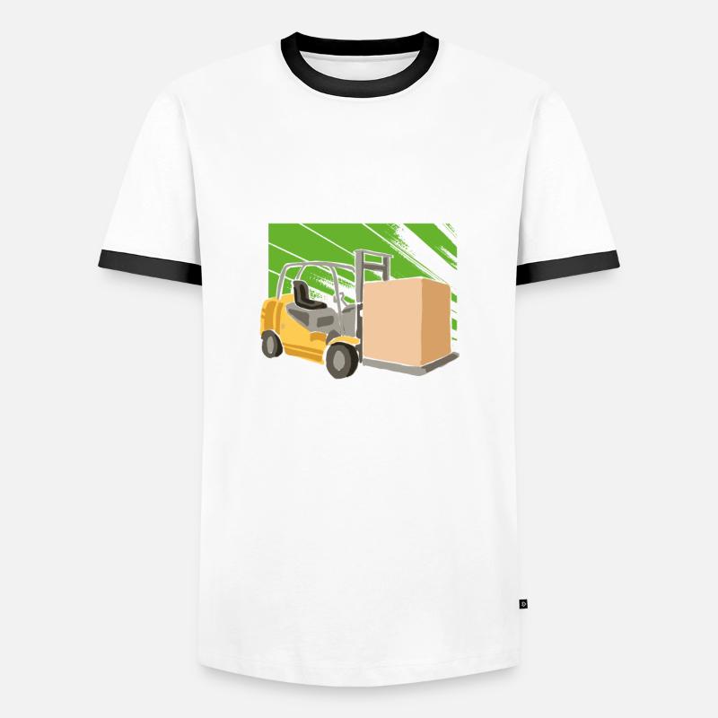 Gabelstapler Gabelstaplerfahrer Staplerfahrer Männer Kontrast-T-Shirt