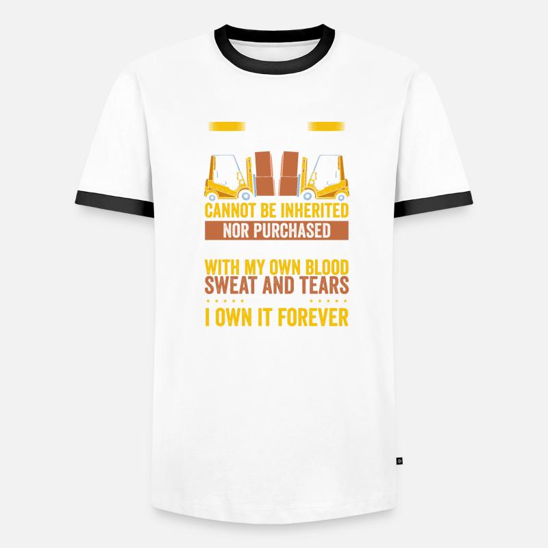 Gabelstapler Geschenkidee Männer Kontrast-T-Shirt