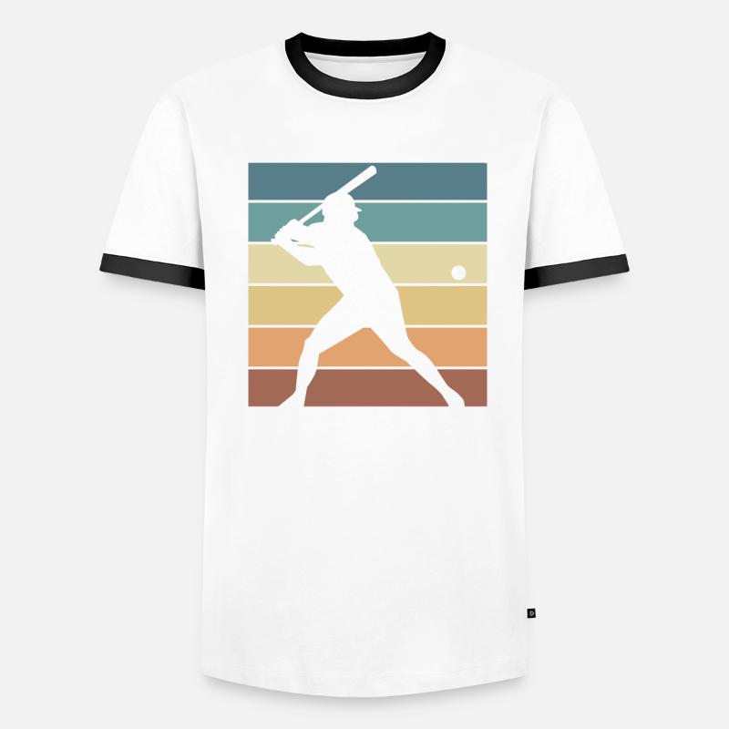 Baseball Retro Evolution Cooler, plus drôle T-shirt contrasté Homme