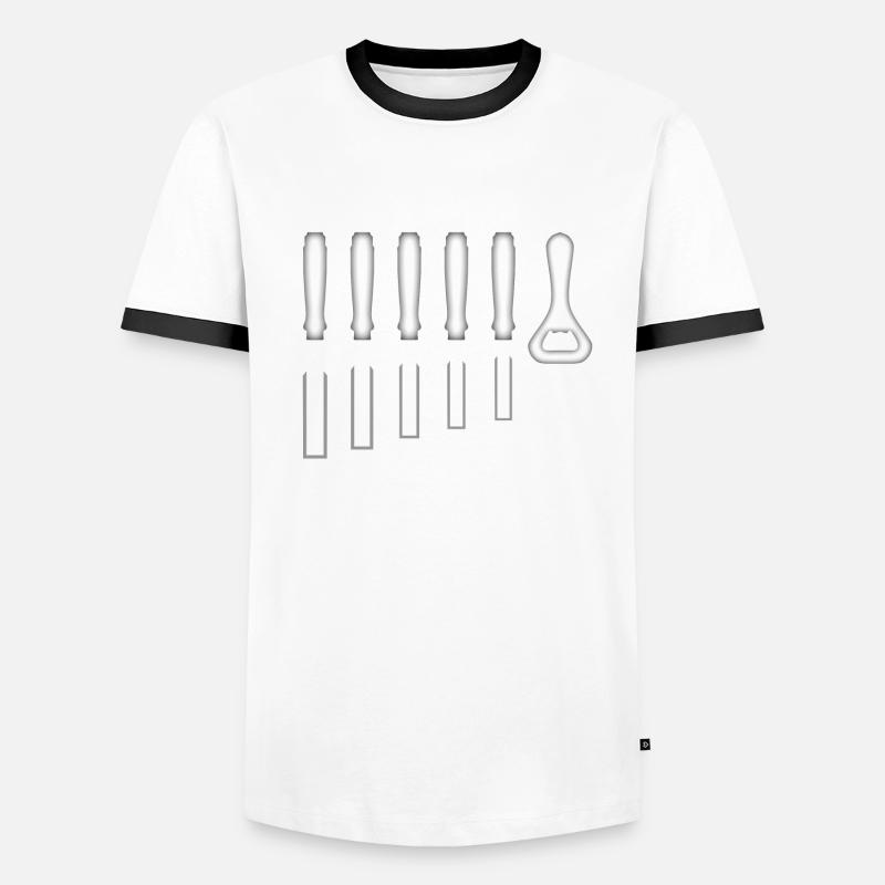 Carpenter Carpenter Chisel Ouvre-bouteille T-shirt contrasté Homme
