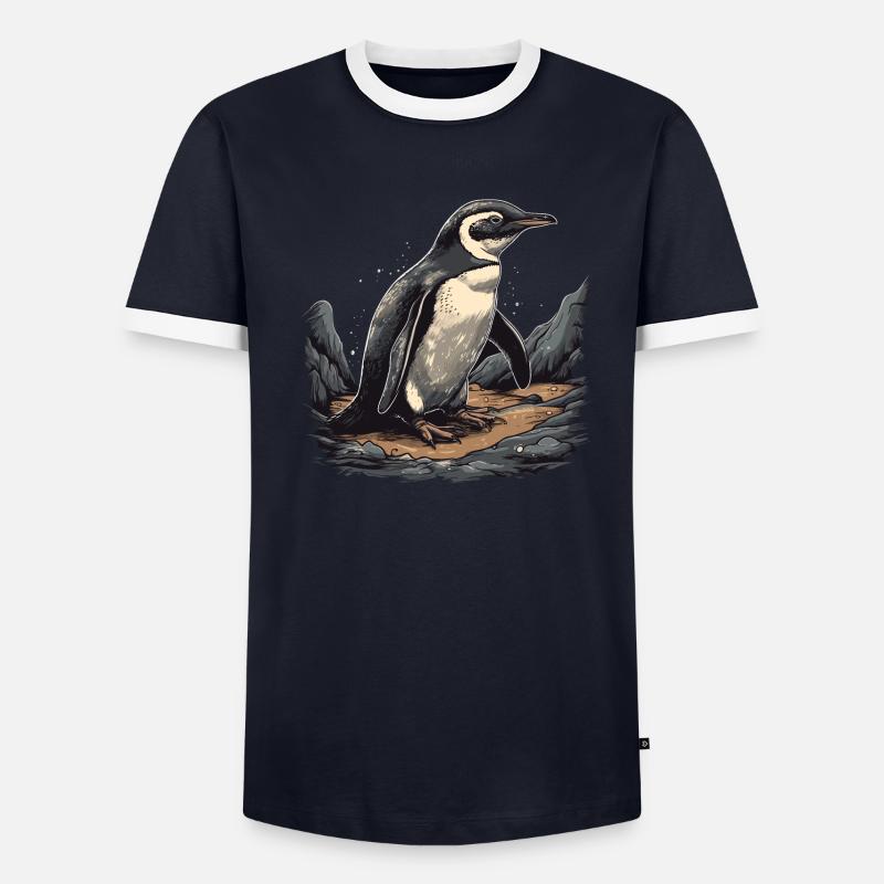 Pingouin Bébé Oiseau Poussin T-shirt contrasté Homme