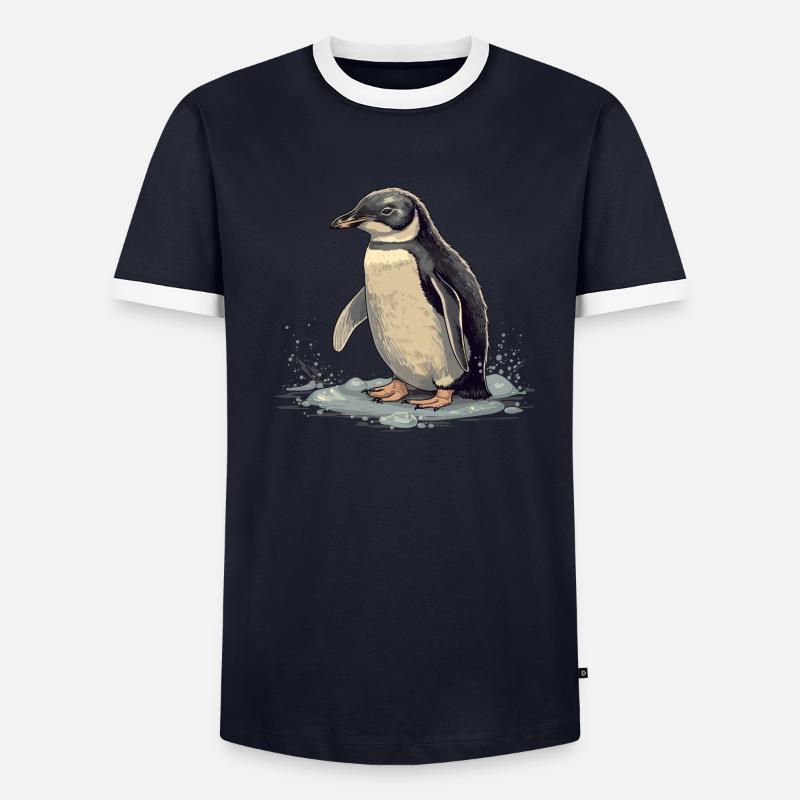 Pingouin Bébé Oiseau Poussin T-shirt contrasté Homme