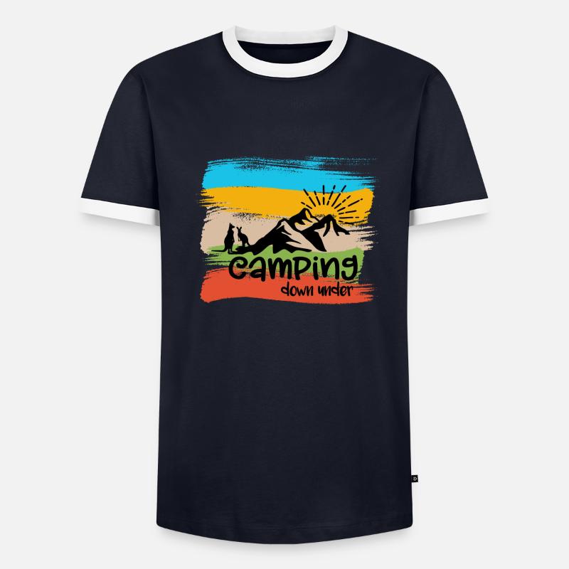 Camping down under Men's Ringer Shirt