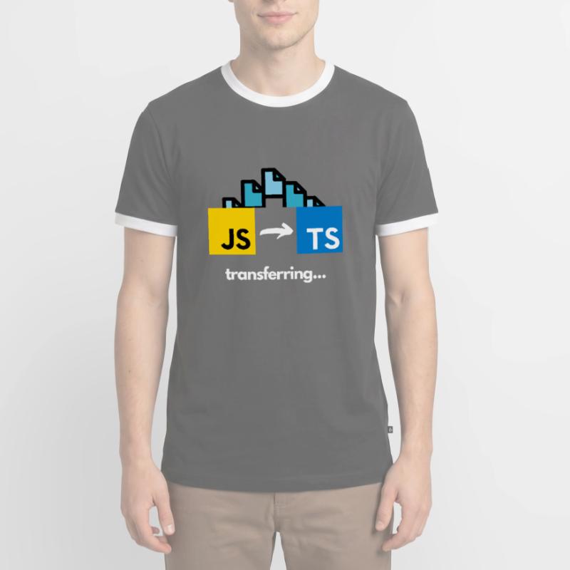 Transfert de Javascript à Typescript T-shirt contrasté Homme
