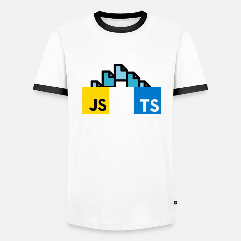 Transfert de Javascript à Typescript - T-shirt contrasté Homme -