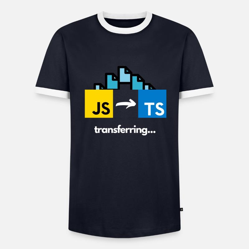 Transfert de Javascript à Typescript T-shirt contrasté Homme