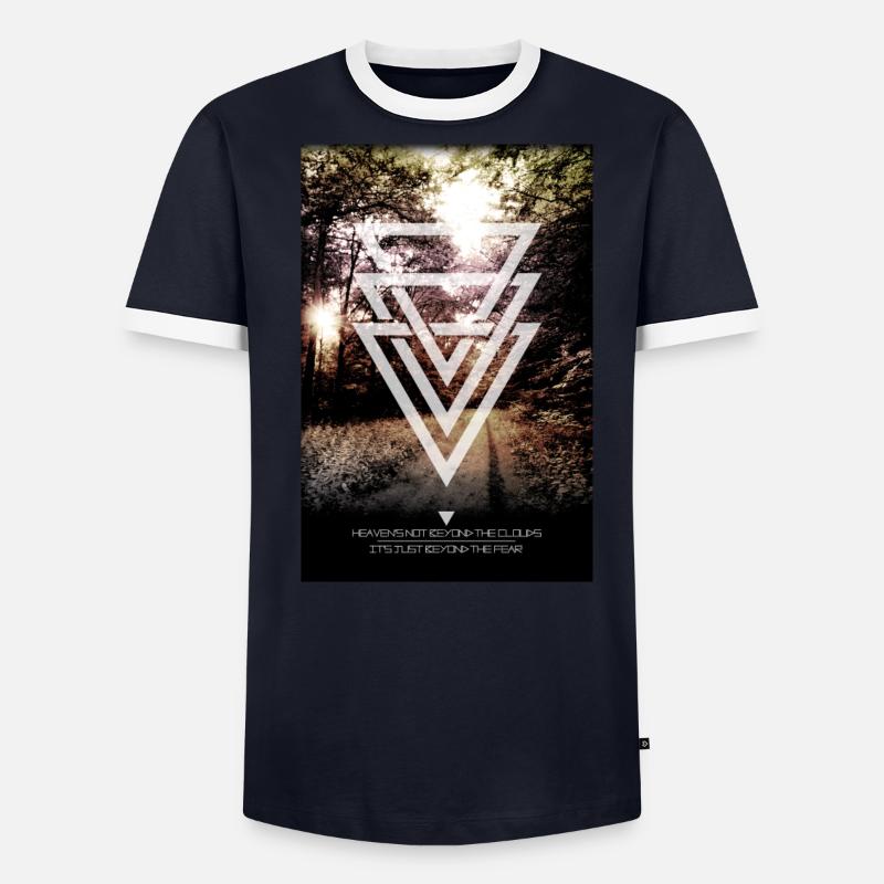 mystic forest triangles T-shirt contrasté Homme