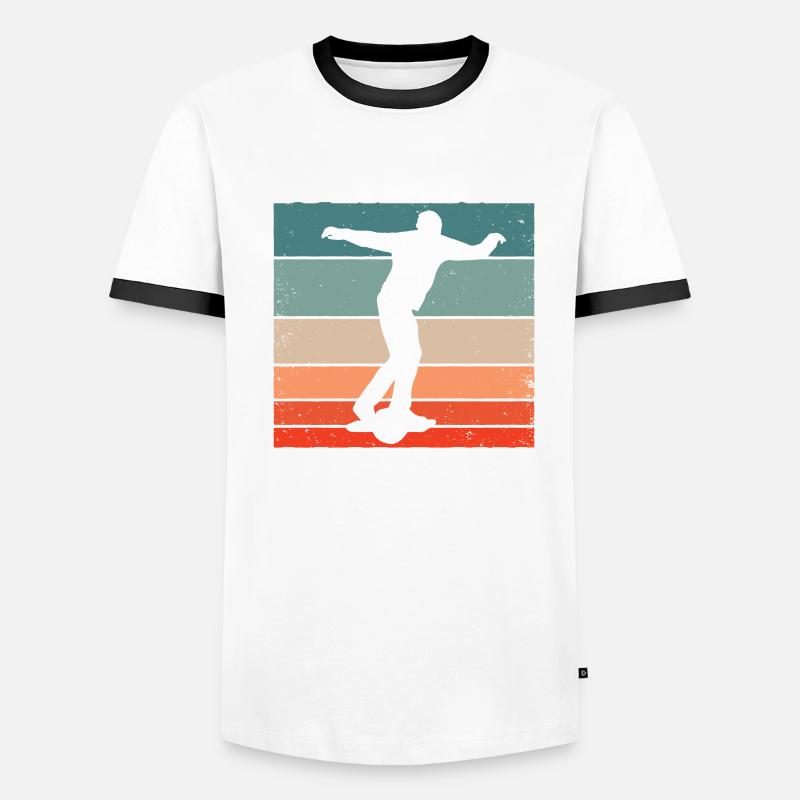 Hoverboard Skating Männer Kontrast-T-Shirt