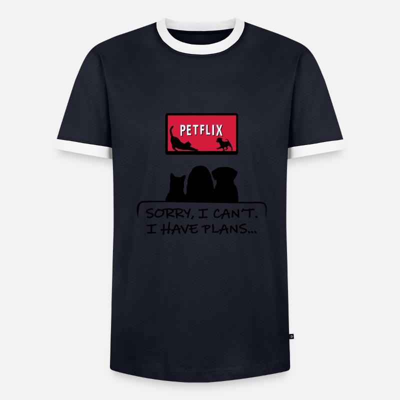 Conception de chien drôle T-shirt contrasté Homme