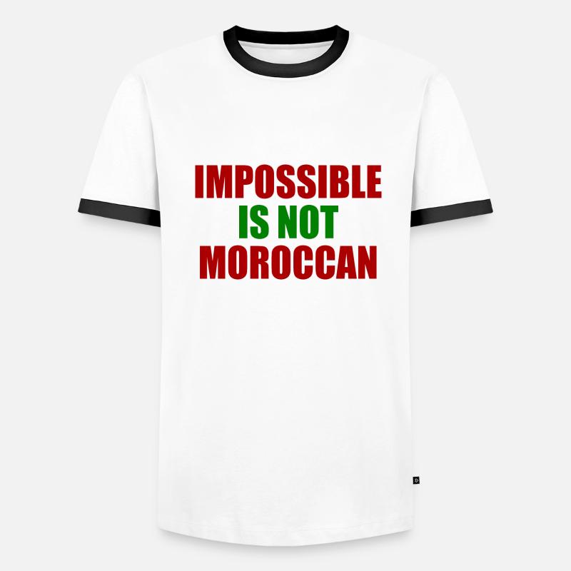 impossible is not moroccan Männer Kontrast-T-Shirt