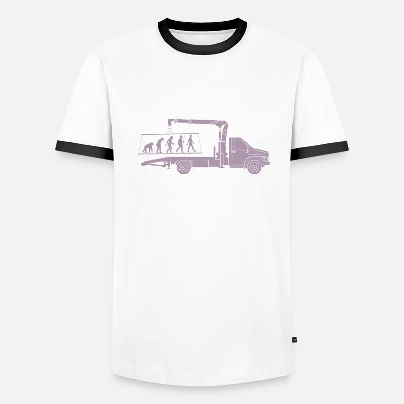 Dépanneuse Evolution Silhouette Minimaliste T-shirt contrasté Homme