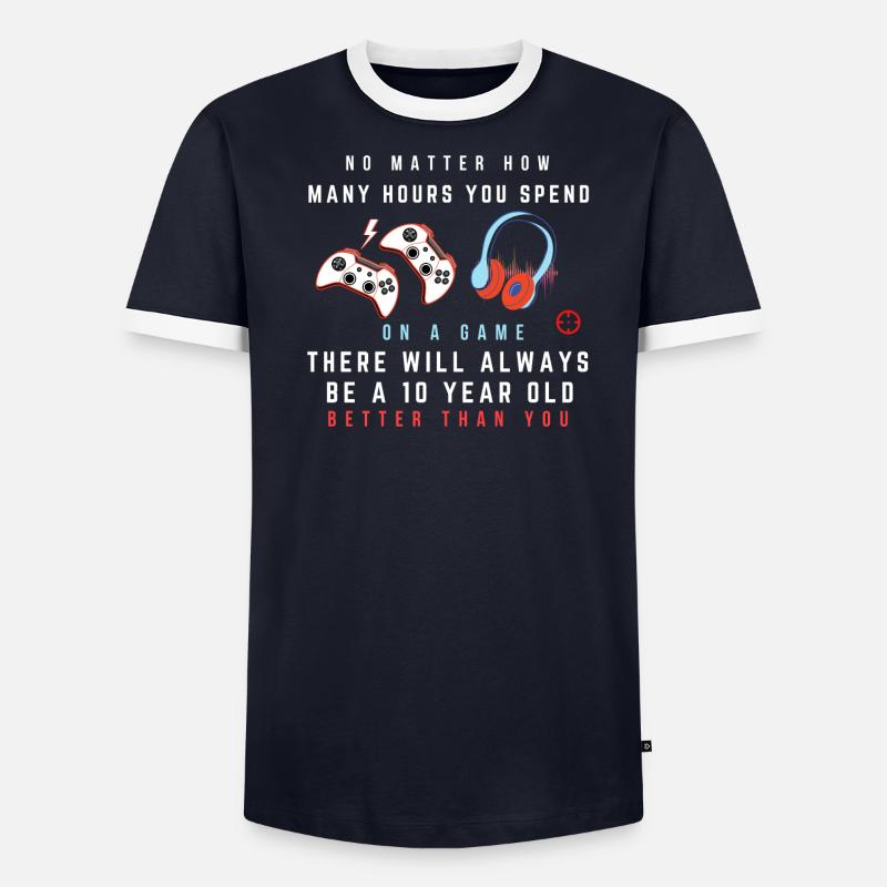 Heures de jeu T-shirt contrasté Homme