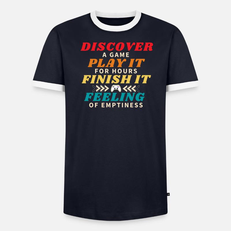Beenden eines Spiels Männer Kontrast-T-Shirt
