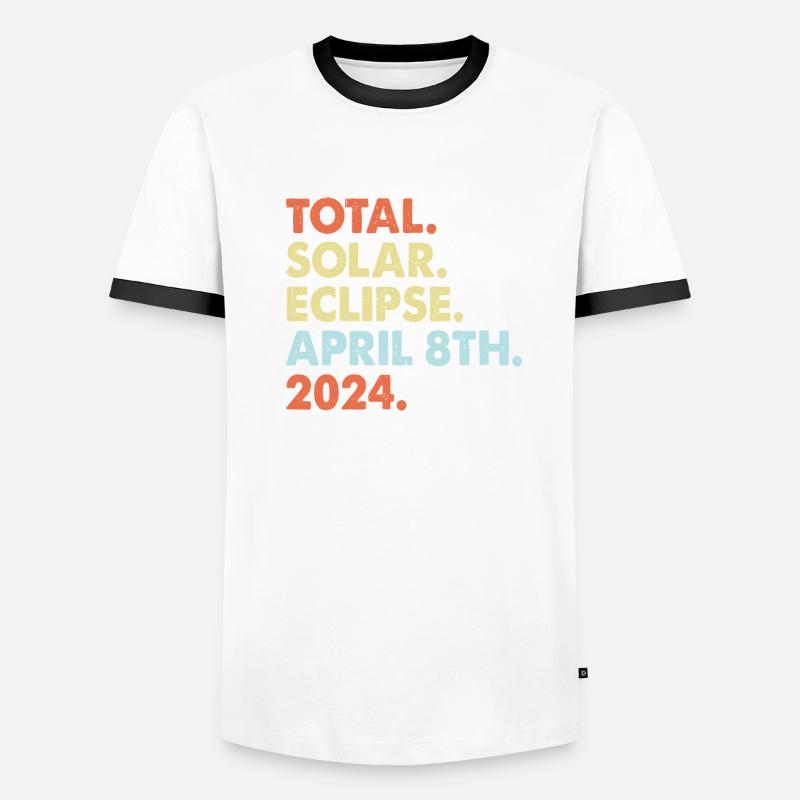 Total Solar Eclipse April 8th 2024 Men's Ringer Shirt