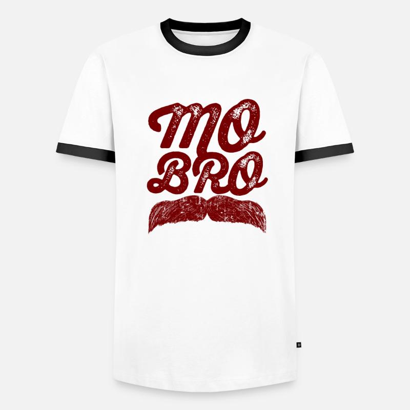MOBRO Männer Kontrast-T-Shirt