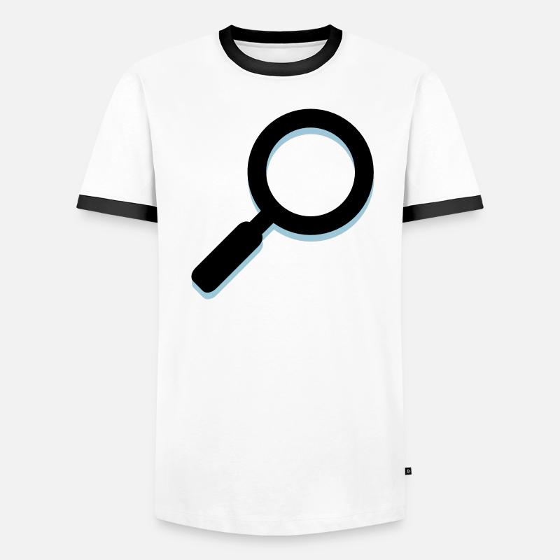 Lupe Männer Kontrast-T-Shirt