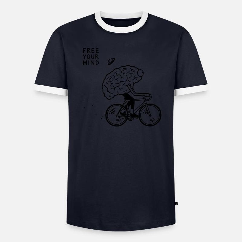 Free Your Mind Männer Kontrast-T-Shirt