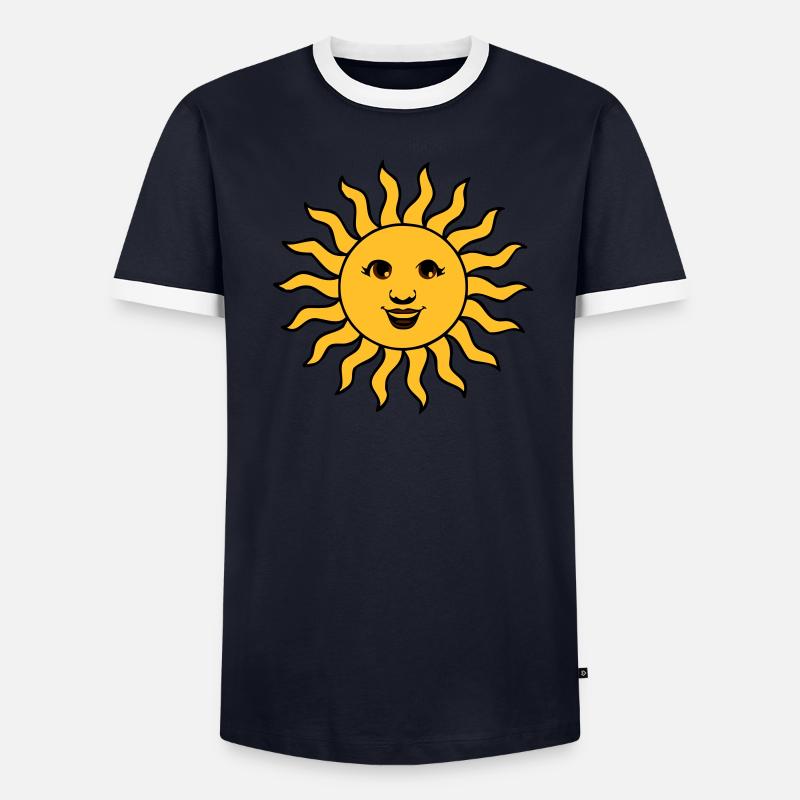 Summer Sun amical T-shirt contrasté Homme