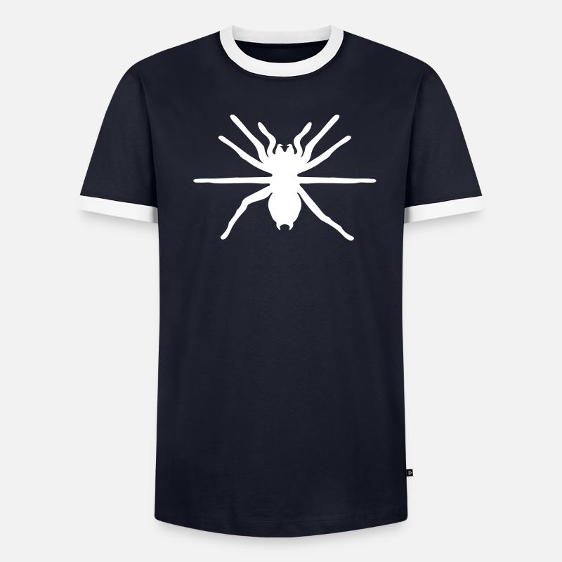 spinne Männer Kontrast-T-Shirt