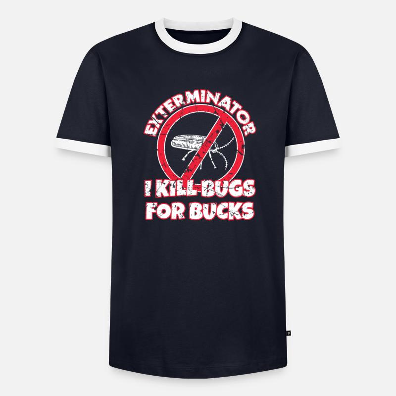 Kammerjäger I Kill Bugs For Bucks Exterminator T-shirt contrasté Homme