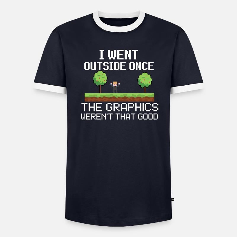 Je suis sorti une fois T-shirt contrasté Homme